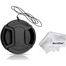 Resim Lens Objektif Kapağı Bağcıklı 43 MM + Microfiber Bez 