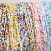 Resim 170 adet Beadlicious Cam Tohum Boncukları, 2mm Çok Renkli Kare Kesimli Spacer Boncuklar, DIY Takı Yapımı, Kolyeler, Bileklikler, Küpeler Etkinlikleri Aksesuarları 