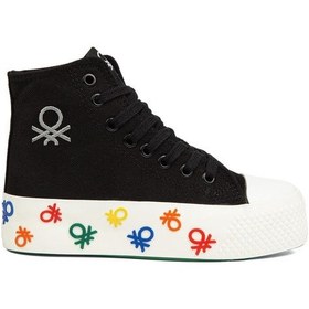 Resim Benetton Bn-30943 Kadın Spor Ayakkabı BN-30943-R1543 Siyah - Beyaz 