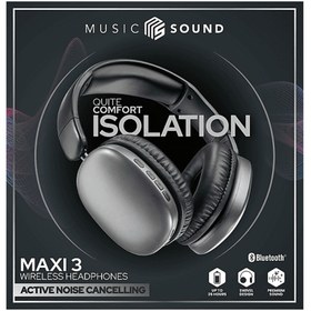 Resim Cellular Line CELLULARLINE Music Sound Maxi 3 ANC Katlanabilir Bluetooth Kulak Üstü Kulaklık Krem 