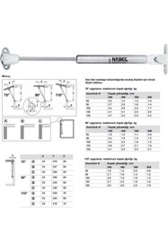 Resim Hesaplı Hırdavat Dolap Amortisörü Gazlı Piston Kapak Hidroliği (27 Cm 80n) 1 Adet 