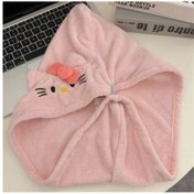 Resim Hızlı Kuruyan Kitty Peluş Başbandı, Yumuşak, Kalın ve Emici, Tüy Bırakmayan Saç Kurutma Havlusu Sarma, Banyo Malzemesi, Doğum Günü ve Noel Hediyeleri İçin Uygundur 