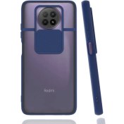 Resim HTStore Xiaomi Redmi Note 9 5g Kılıf Htstore Zore Lensi Kapak-Lacivert 