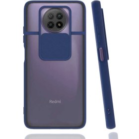 Resim HTStore Xiaomi Redmi Note 9 5g Kılıf Htstore Zore Lensi Kapak-Lacivert 