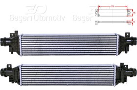 Resim Opel Mokka Chevrolet Trax 2012 ve Sonrası Turbo Radyatörü (Intercooler) 
