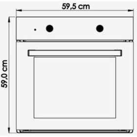 Resim Cucinox MFA605 71 LT Ankastre Fırın 