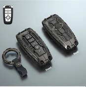 Resim Topnotch Model-b Heavy Zinc Alaşım Ford Anahtarlık Kılıfı 24 Uyumlu Beş Düğmeli Mustang Elektrikli At Bağlantıları 