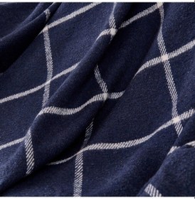 Resim Soft Plaid Koltuk Şalı - Lacivert - 150x200 Cm Renkli 