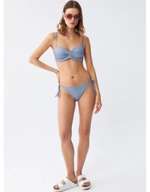 Resim Giyim Kadın Straplez Mavi Bikini Takımı Mavi 