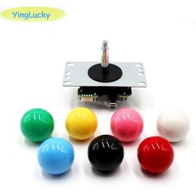 Resim Dıy Renkler-Arcade Joystick Kopya Sanwa Joystick 5pin 4way Pc Video Oyun Makinesi Mame Atari Makine 