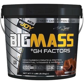 Resim Bigjoy Sports Bigjoy Mass Gh Factors 5 Kg Çikolata Aromalı Gainer 