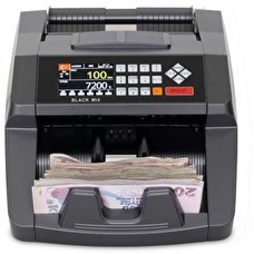 Resim Bill Counter Black Mix Para Sayma Makinesi TL Karışık Sayım Euro ve USD Adet Sayım 