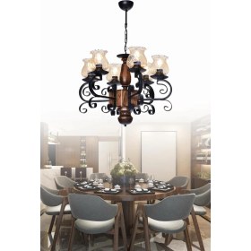 Resim Trendylight Kral 6 Lı Siyah Ahşap Modern Ahşap 