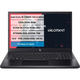 Resim Acer Nitro ANV15-52-01 NH.QZAEY.004-01 i9-13900H 32 GB 512 GB SSD RTX5060 15.6" W11H Dizüstü Bilgisayar 