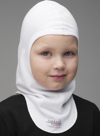 Resim Çocuk Kar Maskesi - Thermoform - Heavy - Beyaz - 2-4 Yaş 