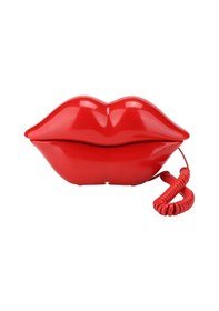 Resim Lemestar Wx-3061 Kırmızı Dudak Şekilli Telefon - Net Ses Kalitesi, Abs Malzeme, Ev Dekoru Ve Seçeneği Xd10952 İle Paket 