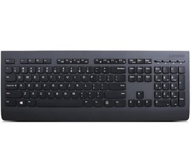 Resim Lenovo Professional Klavye Evrensel Rf Kablosuz Arapça Siyah 