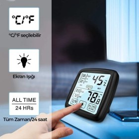 Resim Loyka Tst Dokunmatik Sıcaklık ve Nem Ölçer 