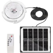 Resim Lemestar Güneş Enerjili Tavan Lambası 60w 50 Led, Uzaktan Kumanda, 3-5-8 Saat Zamanlama, 5m Kablolu, Balkon/ev/çatı İçin 