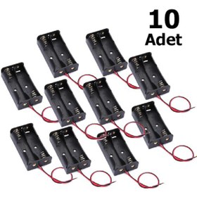 Resim 10 Adet. Pil Yuvası. Pil Yatağı. Ikili. Aa Pil Kutusu 