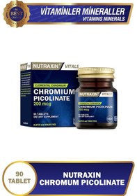 Resim Nutraxin Chromium Picolinate 200 Mcg 90 Tablet 