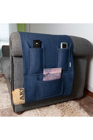 Resim DENİMTİME İndigo TV Organizer – 3 Cepli Pratik Koltuk Kenarı Düzenleyici 