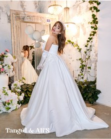Resim Tangül&Ali'S Moda Evi Çiçek Detaylı Özel Tasarım Gelinlik 