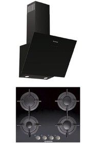 Resim Hoover 2'li Ankastre BURSA Set Siyah (HVW6MB Ocak + HDG6C1GBTK Davlumbaz) 