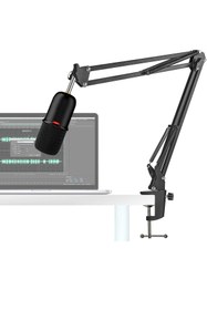 Resim ThenTech Profesyonel Mikrofon Tutucu Stand Masaya Sabitlenebilir Dirsekli Ayarlanabilir Mikrofon Tutucu Stand 