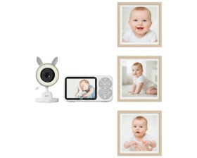Resim Zero Land Lvsqvr LCD Ekranlı Bebek Izleme Kamerası Ninnili Gece Görüşlü Güvenlik Sistemi 