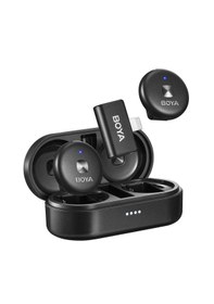 Resim Boya Omic-d Wireless İkili Yaka Mikrofonu Lightning Siyah 
