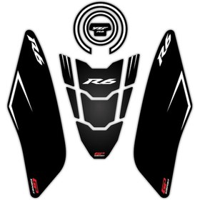 Resim Gp Kompozit Yamaha R6 2017-2022 Uyumlu Tank Pad Seti Siyah (519716739) 