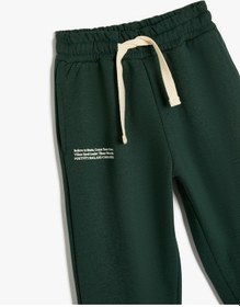 Resim Koton Jogger Eşofman Altı Beli Lastikli Baskı Detaylı Cepli Yeşil 5wkb40045tk Yeşil 