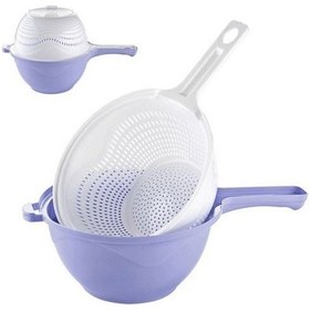 Resim Çok Amaçlı Katlı Süzgeç Çok Renkli 