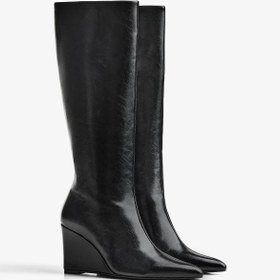 Resim Bershka Dolgu topuklu çizme 