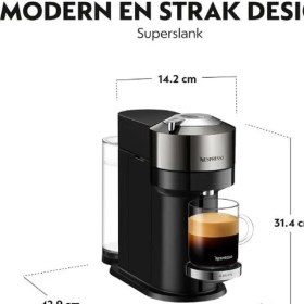 Resim Nespresso Vertuo Next Krups XN910C10 Koyu Gri Kapsül Kahve Makinesi 
