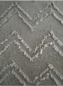 Resim Mza Sakallı Jakar Koltuk Örtüsü Kayma Yapmaz Bej 