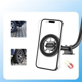 Resim Go Des Gd-hd368 Magnetik Esnek Vantuzlu Tasarım Araç Telefon Tutucu Siyah 