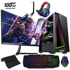 Resim Izoly ST998637 R5-5500 32 GB 256 GB SSD 1 TB HDD RX550 4 GB 24" Free Dos Masaüstü Oyuncu Bilgisayarı 