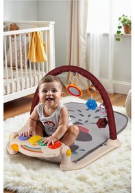 Resim Babycim Piyanolu Gökkuşağı Oyun Halısı 