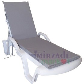 Resim Mirzademarket Şezlong Minderi Standart Su Geçirmez Malzeme-Açık Gri 