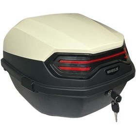 Resim Wheelıe Xt08-ıw 32 Litre Motosiklet Arka Çanta Fildişi 