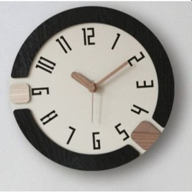 Resim Çift Renk Duvar Saati Çok Renkli 