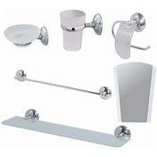 Resim Lider Banyo Aksesuar Takımı Aynalı & Uzun Havluluk 