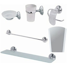 Resim Lider Banyo Aksesuar Takımı Aynalı & Uzun Havluluk 