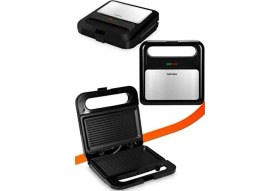 Resim Goldmaster Speedy 750W Isınmaya Dayanıklı Mini Tost ve Izgara Makinesi Inox Siyah 