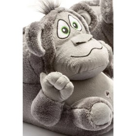 Resim Twigy Monkey Unisex Hayvanlı Panduf Gri 36/43 