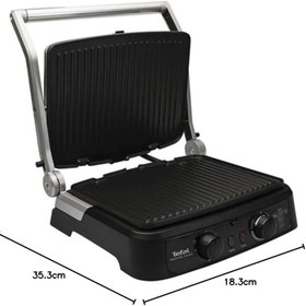 Resim TEFAL Döküm Plaka 2000W Güç Yüksek Kalite Paslanmaz Gourmet Minute Tost Makinesi 