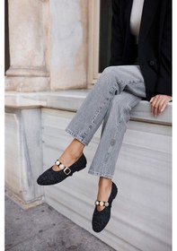 Resim Killy Kadin Kahve Tuvit Babet Siyah Tuvit 