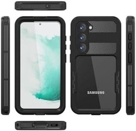 Resim PSR aksesuar Siyah 1-1 Su Geçirmez -Siyah Galaxy S23 Plus ile uyumlu 